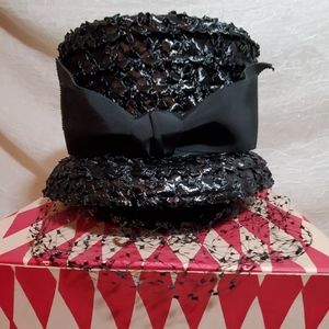 Vintage 1961 Hat with Veil, Joseph Magnin
